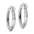 Image of 19.5mm 14K White Gold Polished Hoop Earrings TF1629W