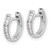 Image of 14k White Gold Polished Lab Grown Diamond Hinged Hoop Earrings EM5350-016-WLG