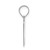 Image of 14K White Gold Polished Letter W Initial Pendant Image of 14K White Gold Polished Letter W Initial Pendant