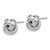 Image of 12mm 14K White Gold Polished Love Knot Stud Post Earrings TL1075W