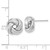 Image of 12mm 14K White Gold Polished Love Knot Stud Post Earrings TL1075W