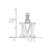 Image of 14K White Gold Polished M Block Initial Pendant
