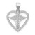 Image of 14K White Gold Polished Medical Heart Pendant