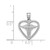 Image of 14K White Gold Polished Medical Heart Pendant