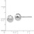 Image of 7mm 14K White Gold Polished Shiny-Cut 7mm Ball Stud Post Earrings