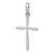 Image of 14K White Gold Polished Stick Cross with Tapered Ends Pendant