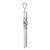 Image of 14K White Gold Polished Tube Cross Pendant K6195