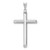 Image of 14K White Gold Polished Tube Cross Pendant K6207