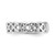 Image of 14K White Gold Polished w/ Design Toe Ring