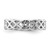 Image of 14K White Gold Polished w/ Design Toe Ring