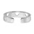 Image of 14K White Gold Polished w/ Hearts Toe Ring