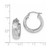 Image of 20.83mm 14K White Gold Polished, Satin & Shiny-Cut In/Out Hoop Earrings TF1047W