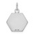 Image of 14K White Gold Red Enamel Medical Jewelry Pendant XM441