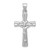 Image of 14K White Gold Reversible Crucifix / Cross Pendant D3255