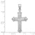 Image of 14K White Gold Reversible Shiny-Cut Cross Pendant