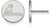 Image of 14K White Gold Samford University Small Post Earrings by LogoArt