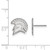 14K White Gold San Jose State University Small Post Earrings by LogoArt
