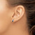Image of 9mm 14K White Gold Sapphire Diamond Earrings XBS251