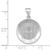 Image of 14K White Gold Satin & Polished Hollow Pope Francis Medal Pendant