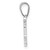 Image of 14K White Gold Script Letter A Initial Pendant