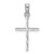 Image of 14K White Gold Shiny-Cut & Polished Cross Pendant