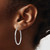 Image of 30mm 14K White Gold Shiny-Cut 2mm Round Tube Hoop Earrings TC220