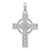 Image of 14K White Gold Shiny-Cut Celtic Cross Pendant