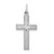 Image of 14K White Gold Shiny-Cut Cross Pendant