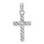 Image of 14K White Gold Shiny-Cut Cross Pendant K9640W