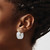 Image of 19.31mm 14K White Gold Shiny-Cut Hoop Earrings TF1073W