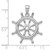Image of 14K White Gold Ship Wheel Pendant K3071W