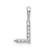 Image of 14K White Gold Small Initial L Diamond Pendant