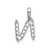 Image of 14K White Gold Small Initial N Diamond Pendant