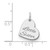 Image of 14k White Gold Small Personalized Heart Charm