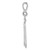 Image of 14K White Gold Small Shiny-Cut Number 30 Charm