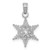 Image of 14K White Gold Small Snowflake Pendant