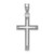 Image of 14K White Gold Solid Cross Pendant XWR2