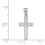 Image of 14K White Gold Solid Cross Pendant XWR28