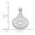 Image of 14K White Gold St. Cloud State Small Pendant by LogoArt (4W005STC)