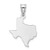 Image of 14K White Gold Texas State Pendant