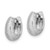 Image of 14K White Gold Textured Hoop Earrings TL1133