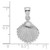 Image of 14K White Gold Textured Scallop Shell Pendant