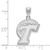 Image of 14K White Gold Tulane University Large Pendant by LogoArt
