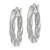 Image of 20mm 14K White Gold Twisted Textured Hoop Earrings TH690