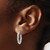 Image of 20mm 14K White Gold Twisted Textured Hoop Earrings TH690