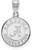 Image of 14K White Gold University of Alabama Medium Disc Pendant by LogoArt (4W086UAL)