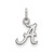 14K White Gold University of Alabama X-Small Pendant by LogoArt (4W001UAL)