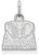 Image of 14K White Gold University of Alabama X-Small Pendant by LogoArt (4W060UAL)