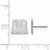 Image of 14K White Gold University of Alabama X-Small Post Earrings by LogoArt (4W066UAL)