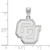 Image of 14K White Gold University of Colorado Large Pendant by LogoArt (4W027UCO)